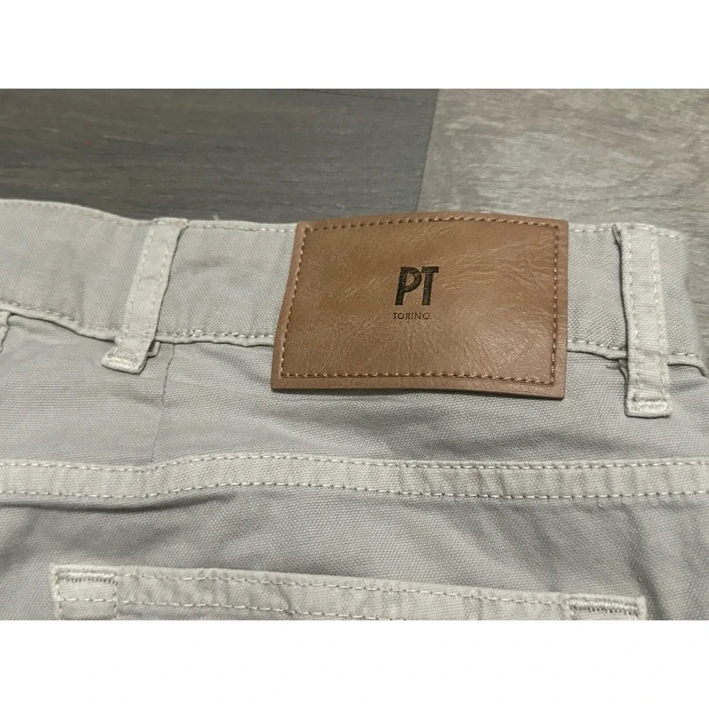 PT Torino Jazz Men's Denim RLZ Cotton Blend Beige Pants - Size 32x27
